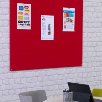 Spaceright FlameShield Unframed Noticeboard - Multiple Size and Colour Options-0