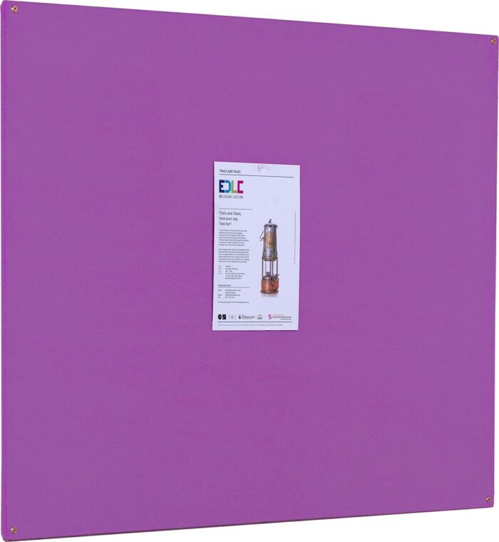 Spaceright Accents FlameShield Unframed Noticeboard - Multiple Size and Colour Options-38540