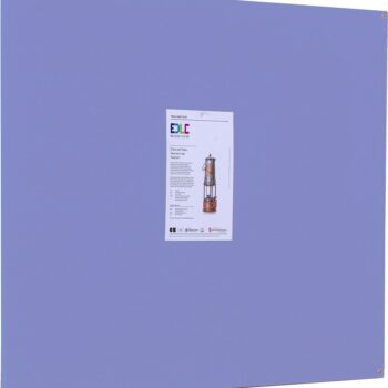Spaceright Accents FlameShield Unframed Noticeboard - Multiple Size and Colour Options-0