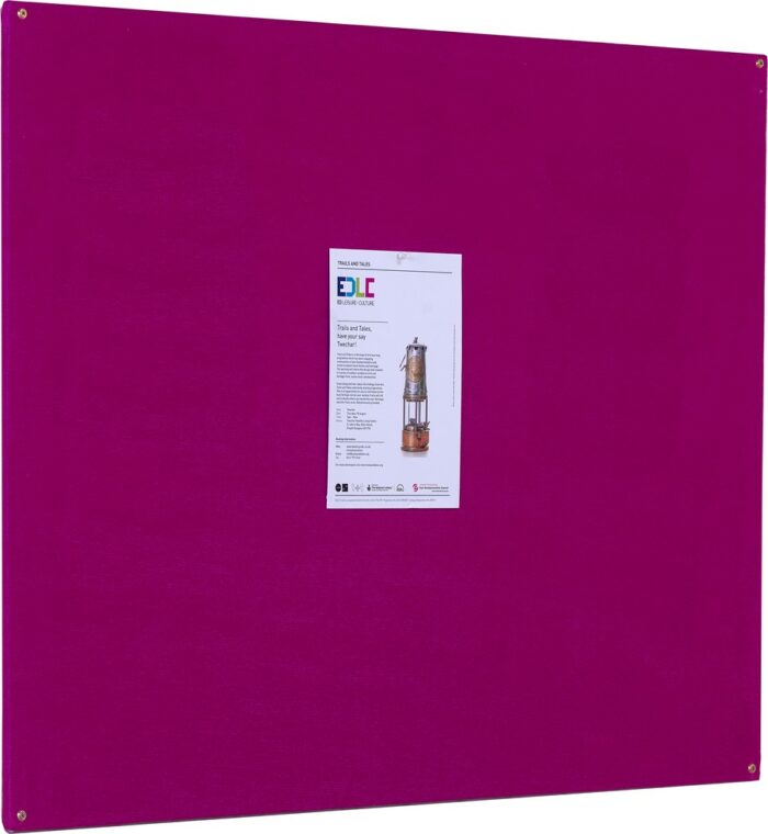 Spaceright Accents FlameShield Unframed Noticeboard - Multiple Size and Colour Options-38539
