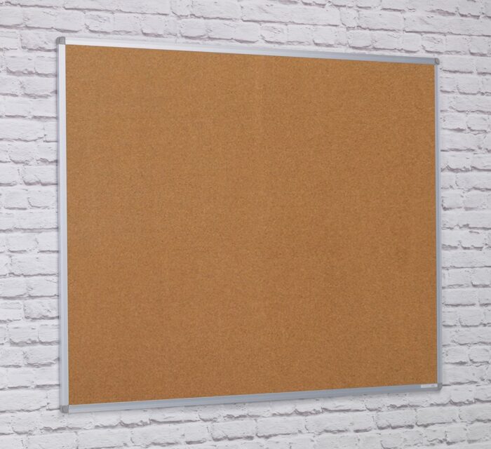 Spaceright Aluminium Framed Noticeboard - Multiple Size and Colour Options-38684