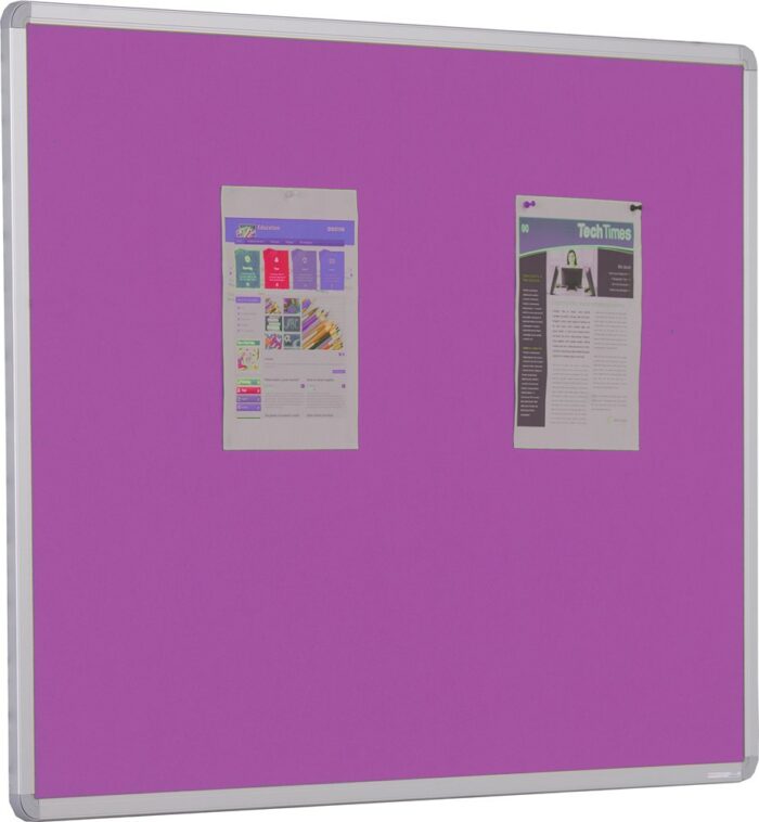 Spaceright Accents Aluminium Framed Noticeboard - Multiple Size and Colour Options-38731