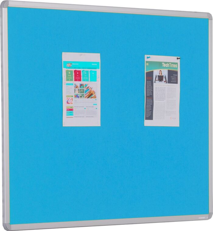 Spaceright Accents Aluminium Framed Noticeboard - Multiple Size and Colour Options-38734
