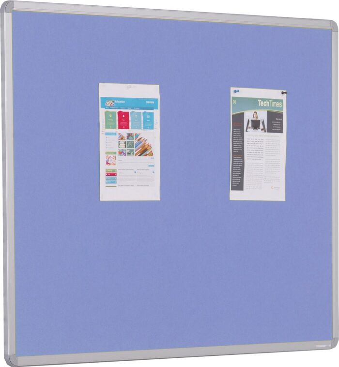 Spaceright Accents Aluminium Framed Noticeboard - Multiple Size and Colour Options-38733