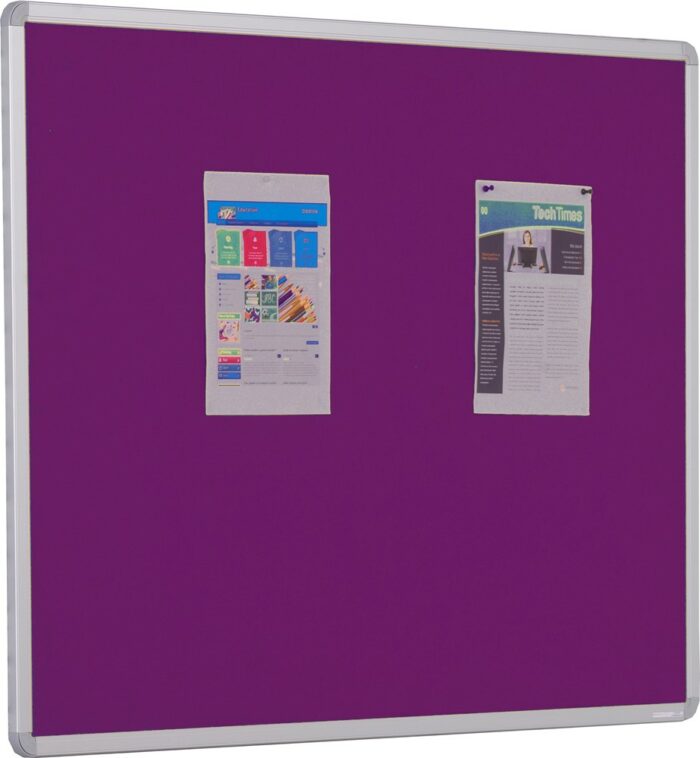 Spaceright Accents Aluminium Framed Noticeboard - Multiple Size and Colour Options-38729