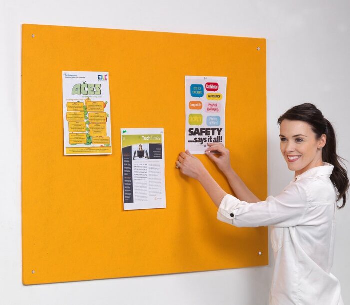 Spaceright Accents Unframed Noticeboard - Multiple Size and Colour Options-38708