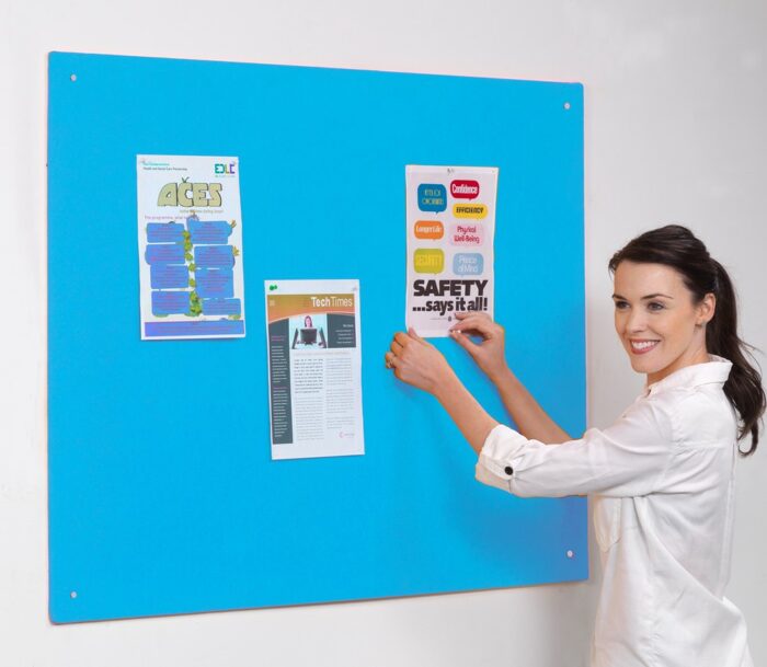 Spaceright Accents Unframed Noticeboard - Multiple Size and Colour Options-38711