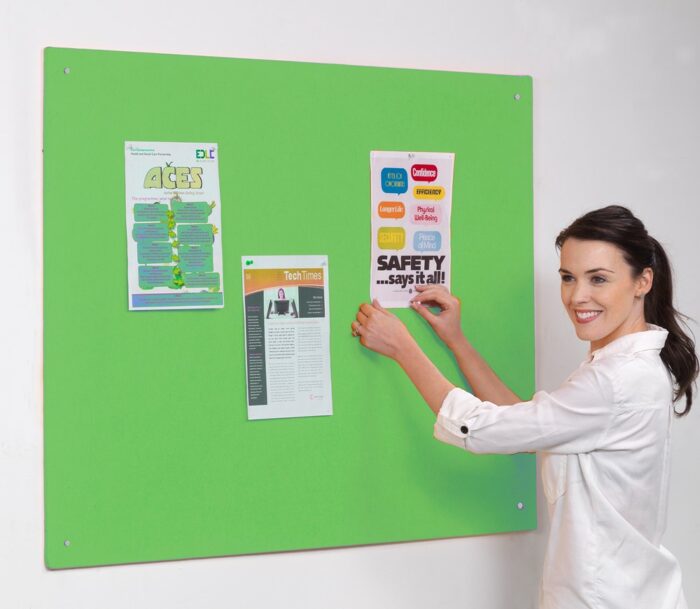 Spaceright Accents Unframed Noticeboard - Multiple Size and Colour Options-38710