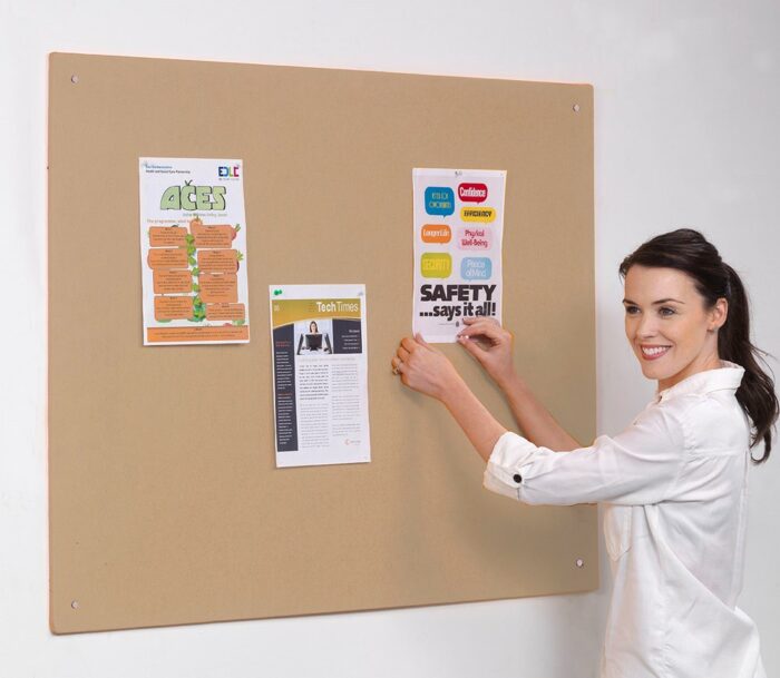 Spaceright Accents Unframed Noticeboard - Multiple Size and Colour Options-38714
