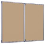 Spaceright Accents FlameShield Tamperproof Noticeboard - Multiple Size and Colour Options-38583