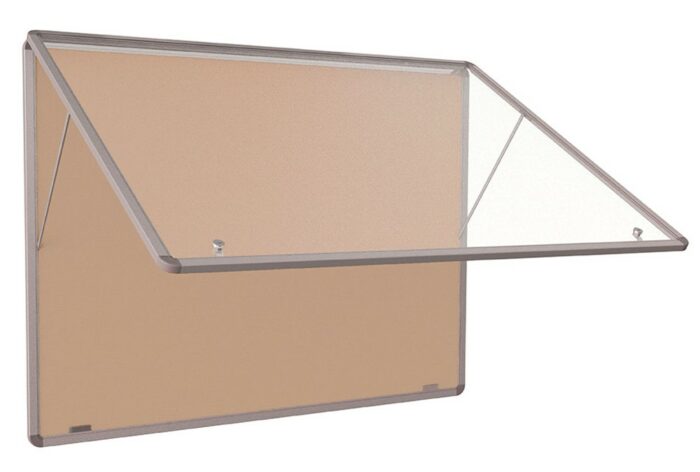 Spaceright Accents Tamperproof Noticeboard Top Hinged - Multiple Size and Colour Options-38773