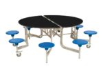 Spaceright Eight Seat Round Mobile Folding Table - Multiple Size and Colour Options-38488