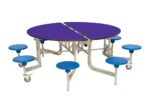 Spaceright Eight Seat Round Mobile Folding Table - Multiple Size and Colour Options-38487