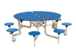 Spaceright Eight Seat Round Mobile Folding Table - Multiple Size and Colour Options-38485