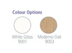 Spaceright Cube Benches (Set of 2) - Oak or White Finishes-38445