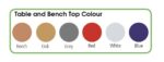 Spaceright Fast Fold Folding Bench - Multiple Size and Colour Options-38467
