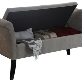 GFW Balmoral Storage Window Seat in Silver Chenille-0
