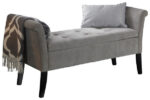 GFW Balmoral Storage Window Seat in Silver Chenille-38945
