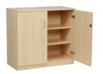 Spaceright Lockable Storage Cupboard - Beech-38504