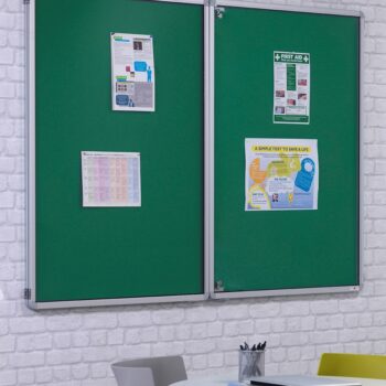 Spaceright FlameShield Tamperproof Noticeboard - Multiple Size and Colour Options-0