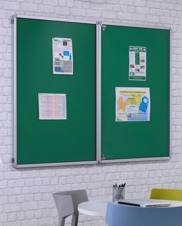 Spaceright FlameShield Tamperproof Noticeboard - Multiple Size and Colour Options-0