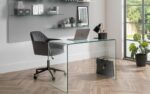 Julian Bowen Amalfi Bent Glass Desk-38983