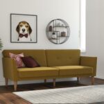 Dorel Novogratz Regal Sofa Bed - Mustard Linen-39683