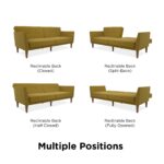 Dorel Novogratz Regal Sofa Bed - Mustard Linen-39672