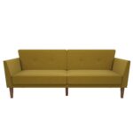 Dorel Novogratz Regal Sofa Bed - Mustard Linen-39674