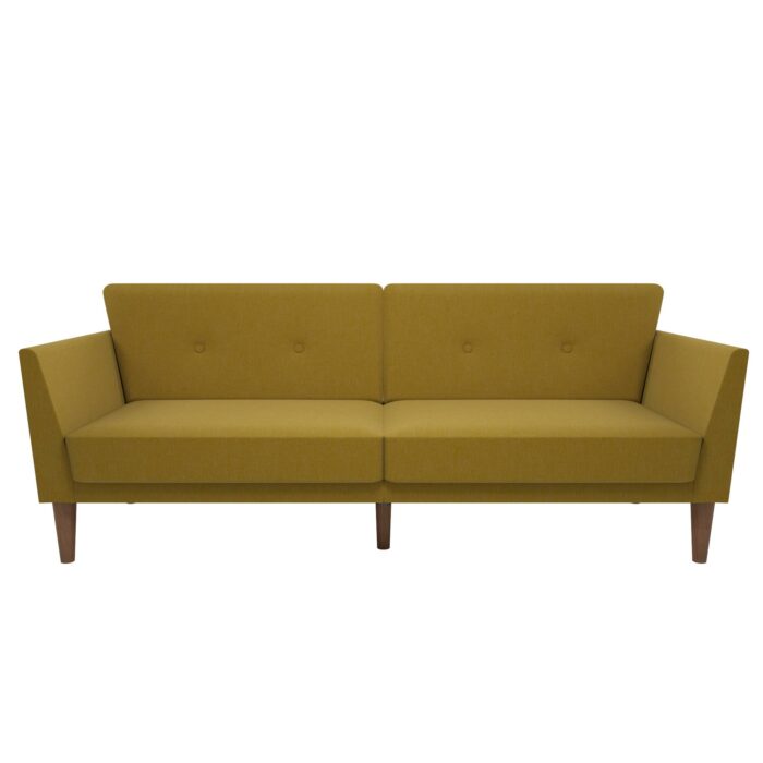 Dorel Novogratz Regal Sofa Bed - Mustard Linen-39674