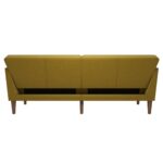 Dorel Novogratz Regal Sofa Bed - Mustard Linen-39676