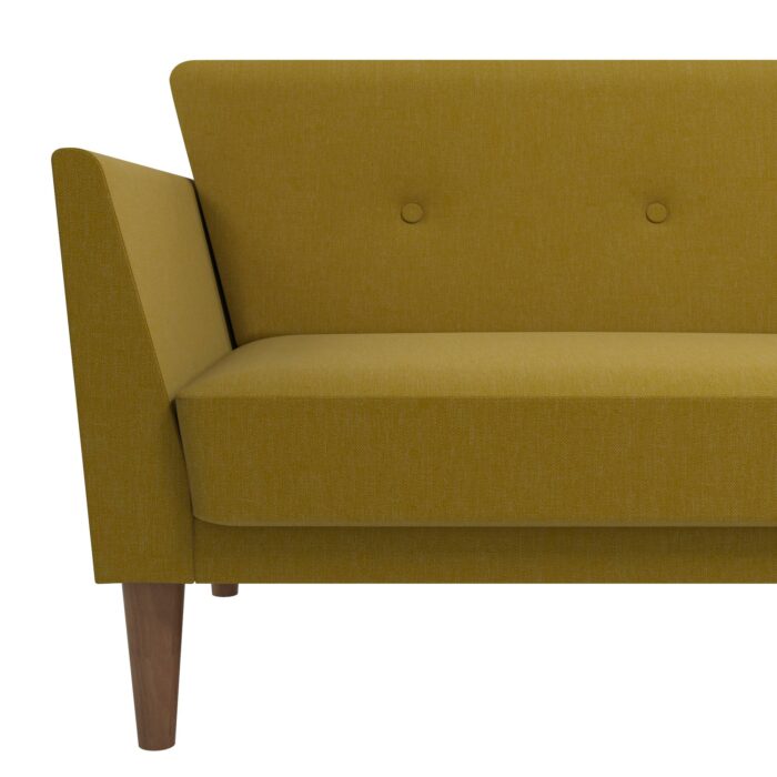 Dorel Novogratz Regal Sofa Bed - Mustard Linen-39687