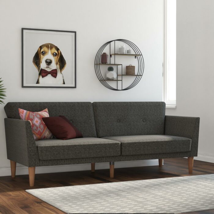 Dorel Novogratz Regal Sofa Bed - Grey Linen-39607