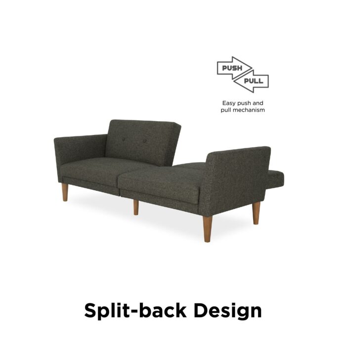 Dorel Novogratz Regal Sofa Bed - Grey Linen-39596