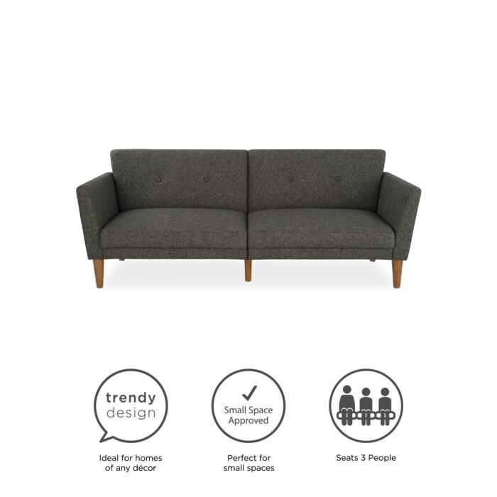 Dorel Novogratz Regal Sofa Bed - Grey Linen-39602