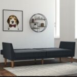 Dorel Novogratz Regal Sofa Bed - Blue Linen-39560