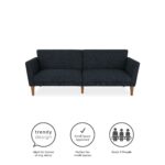 Dorel Novogratz Regal Sofa Bed - Blue Linen-39552