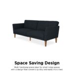 Dorel Novogratz Regal Sofa Bed - Blue Linen-39553