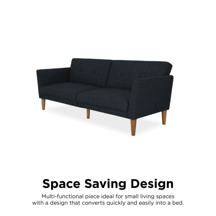Dorel Novogratz Regal Sofa Bed - Blue Linen-39553