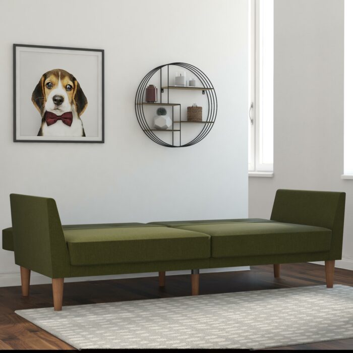 Dorel Novogratz Regal Sofa Bed - Green Linen-39502