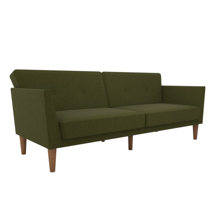 Dorel Novogratz Regal Sofa Bed - Green Linen-39494