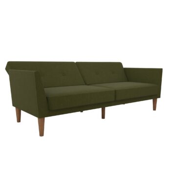 Dorel Novogratz Regal Sofa Bed - Green Linen-0