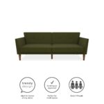 Dorel Novogratz Regal Sofa Bed - Green Linen-39495