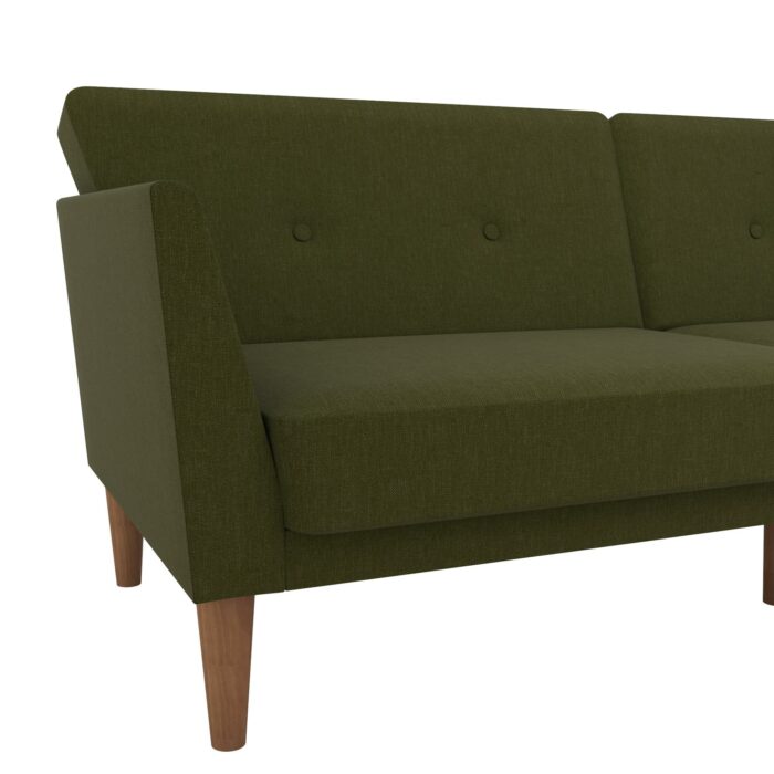 Dorel Novogratz Regal Sofa Bed - Green Linen-39504