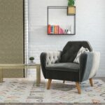 Dorel Novogratz Teresa Memory Foam Accent Chair - Grey Velvet-40263