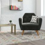 Dorel Novogratz Teresa Memory Foam Accent Chair - Grey Velvet-40262