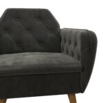 Dorel Novogratz Teresa Memory Foam Accent Chair - Grey Velvet-40261
