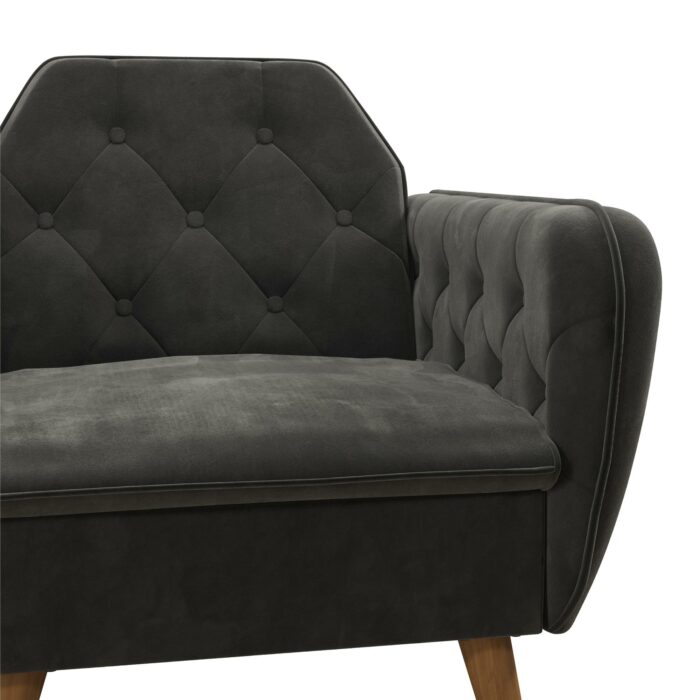 Dorel Novogratz Teresa Memory Foam Accent Chair - Grey Velvet-40261