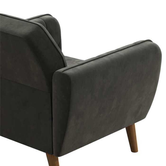 Dorel Novogratz Teresa Memory Foam Accent Chair - Grey Velvet-40260