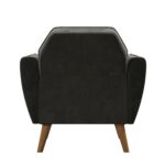 Dorel Novogratz Teresa Memory Foam Accent Chair - Grey Velvet-40256